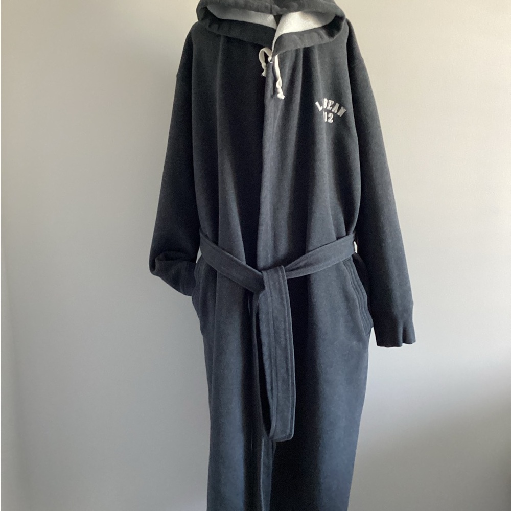 L.L.Bean Sweatshirt Robe, Size L - Picture 6 of 11
